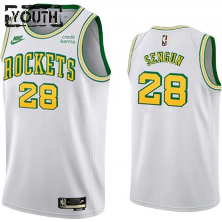 Houston Rockets Alperen Sengun 28 Nike 2022-23 Classic Edition Valkoinen Lasten Pelipaidat Swingman